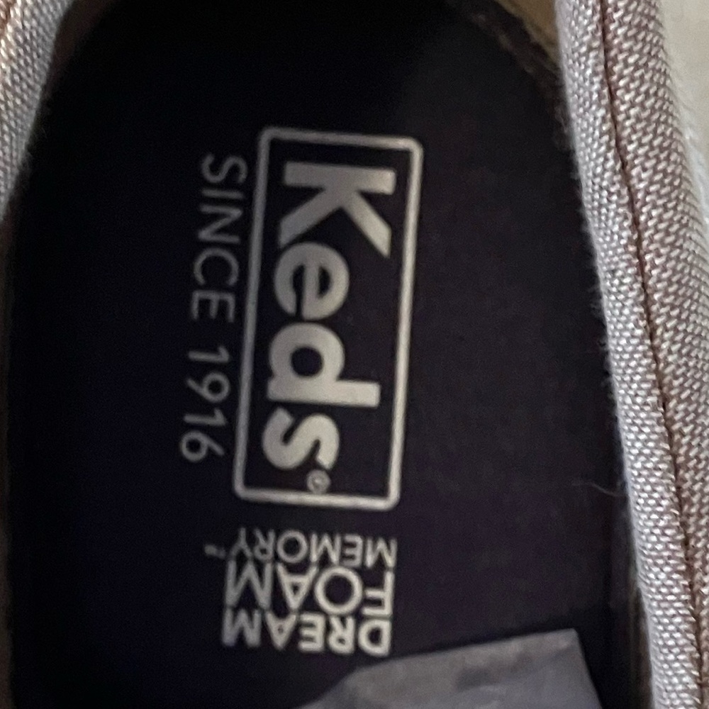 Keds Tan and White Sneakers- Women's 10W - Picture 9 of 11
